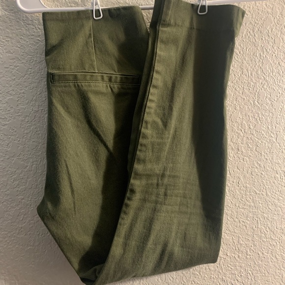 Olive Green Slacks size 2 - Picture 3 of 9